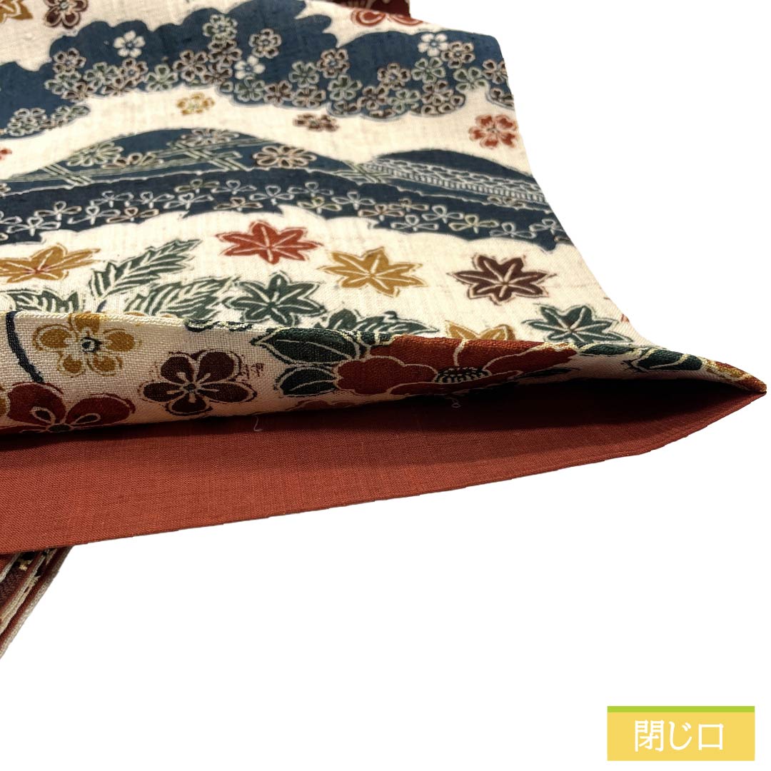 名古屋帯 正絹 Ｓランク 開き仕立て 練色（ねりいろ） 型染 草花模様 花柄 帯丈372cm 全通 カジュアル クリーム系 1124012172315