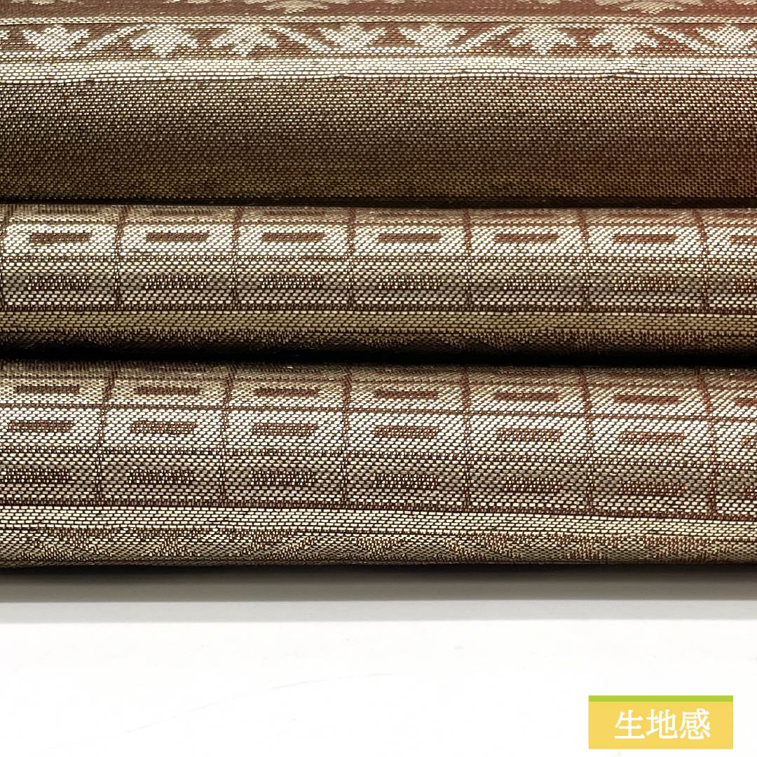 名古屋帯 銅色（あかがねいろ） インカ鳥 帯丈360cm 正絹 Sランク 六通 カジュアル 茶系 1124007432314 開き仕立て