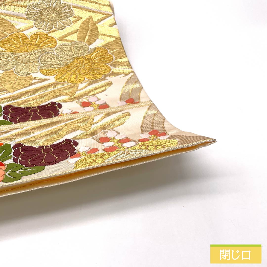 袋帯 正絹 Sランク 胡粉色（ごふんいろ） 唐織 留袖用 振袖用 古典柄 帯丈432cm 六通 フォーマル 白系 1123015642311