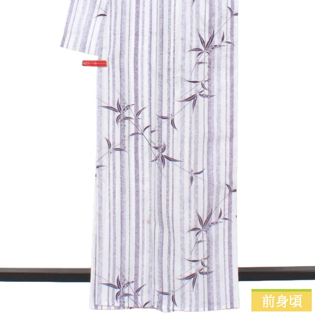 リサイクル着物】夏物 ポリエステル 小紋 Bランク 身丈165.5cm 裄丈
