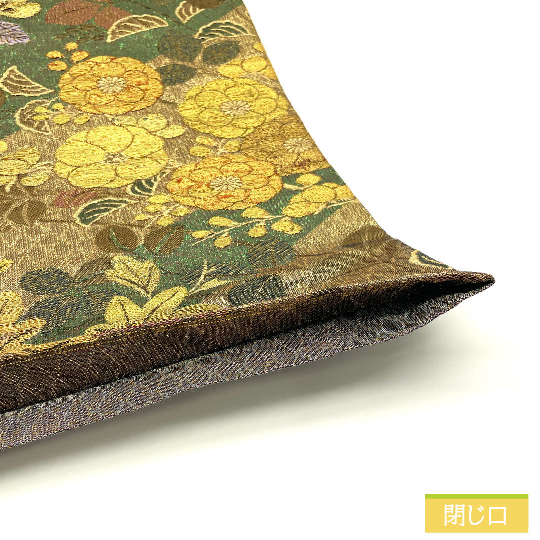袋帯 正絹 Sランク 春秋草花模様 西陣織    帯丈432cm 六通 フォーマル グラデーション系 1123016762399