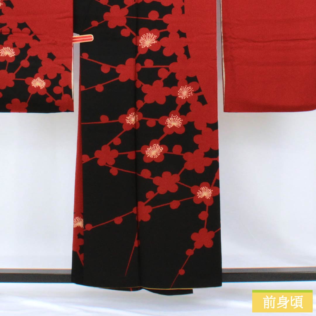 振袖フルセット 身丈156.5裄64 赤 正絹 金銀彩 豪華絢爛 逸品 成人式 リサイクル着物】振袖 正絹 Aランク 身丈156.5cm 裄丈64cm 袷 生臙脂色