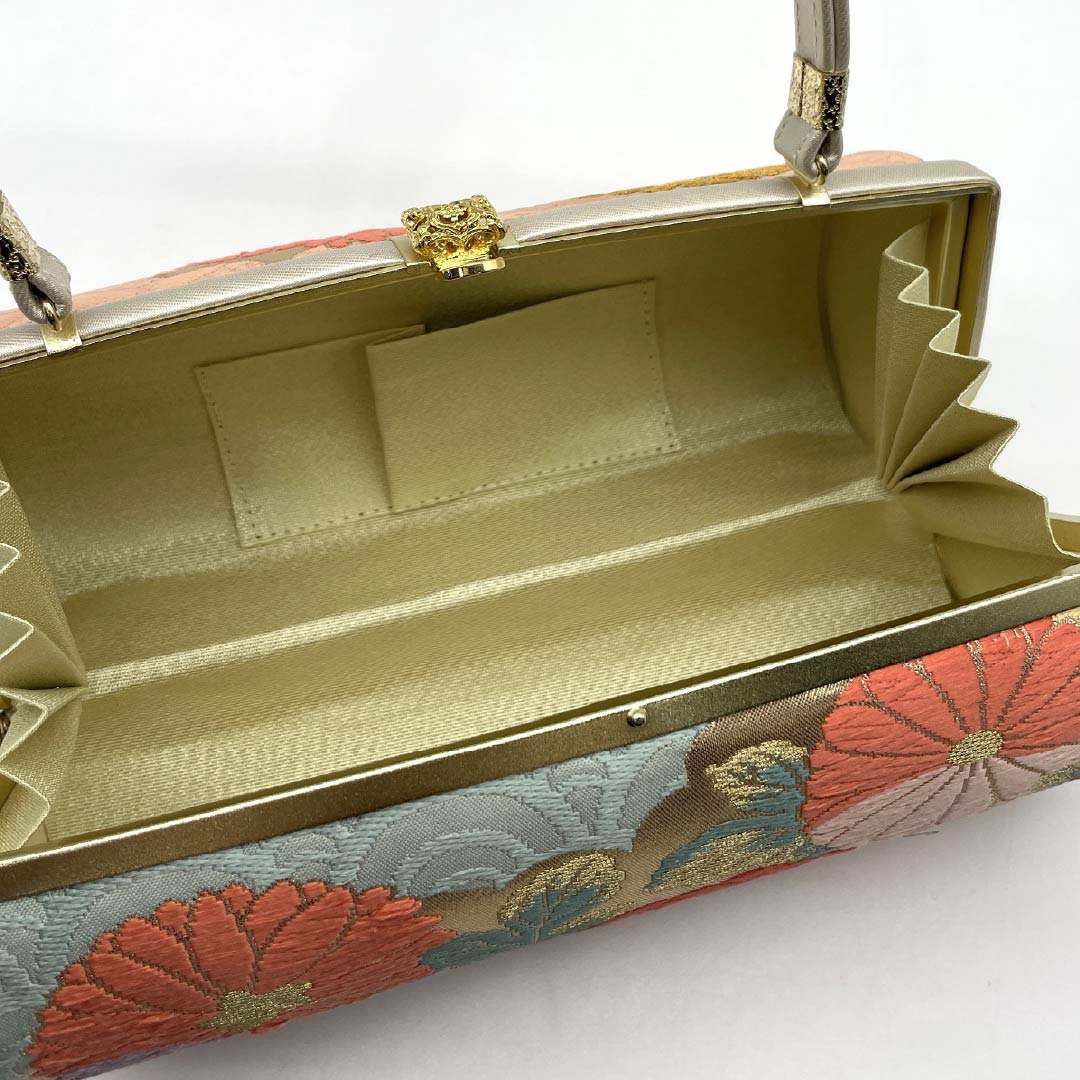 （新古品）草履バッグセット フォーマル Aランク 菊 帯地 Sサイズ 金系 1133000433221