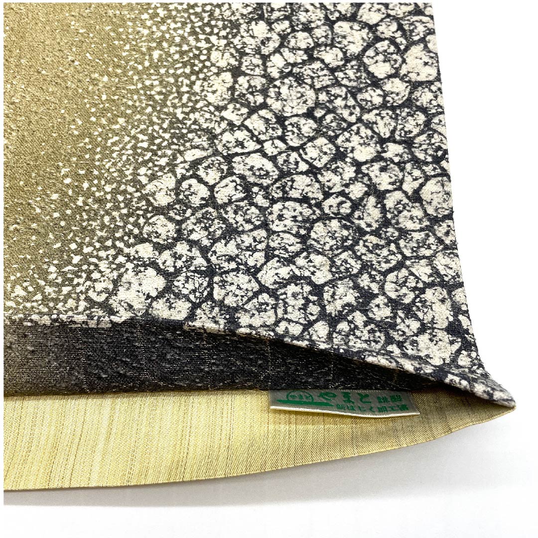 袋帯 グラデーション 石畳模様 染め帯 帯丈486cm 正絹 Sランク 全通 セミフォーマル グラデーション系 1123008122499