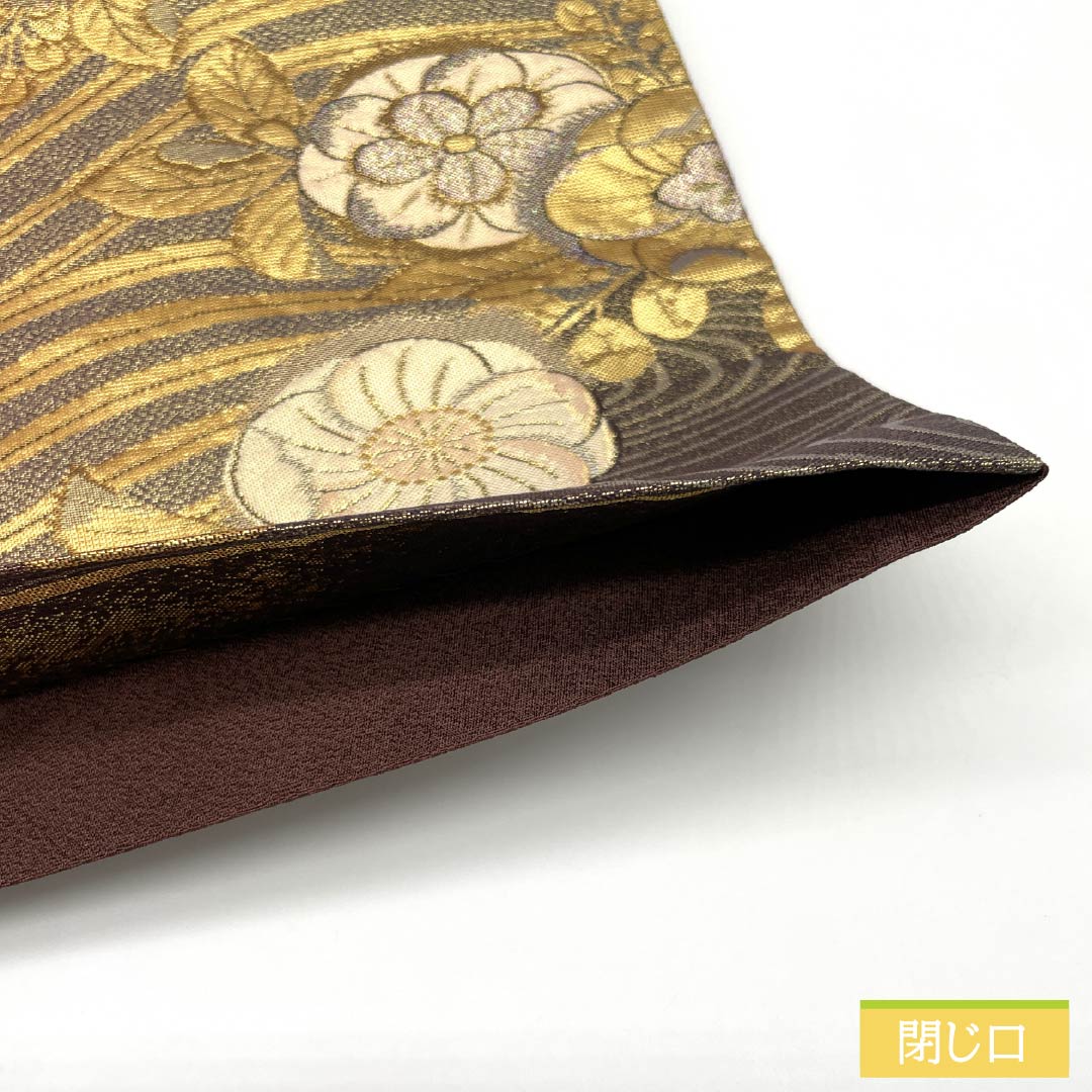 袋帯 正絹 留袖用 辻ヶ花 帯丈432cm Sランク ポイント柄 フォーマル 金系 1123013922321