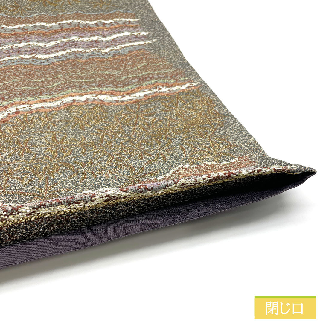 リサイクル着物】袋帯 正絹 Sランク 抽象模様 帯丈426cm 六通