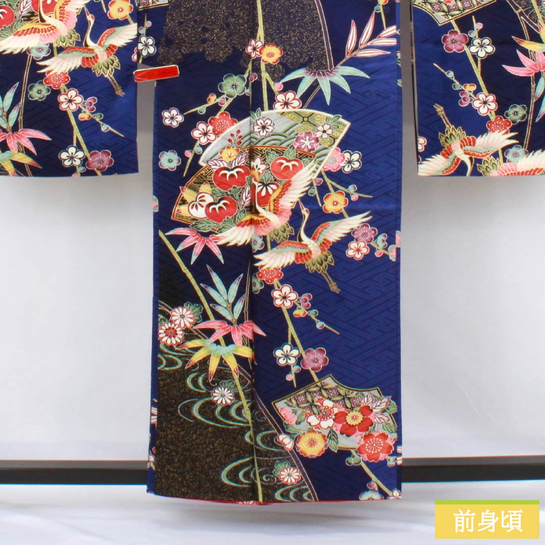 リサイクル着物】振袖 正絹 Sランク 身丈158cm 裄丈64.5cm 袷 京友禅