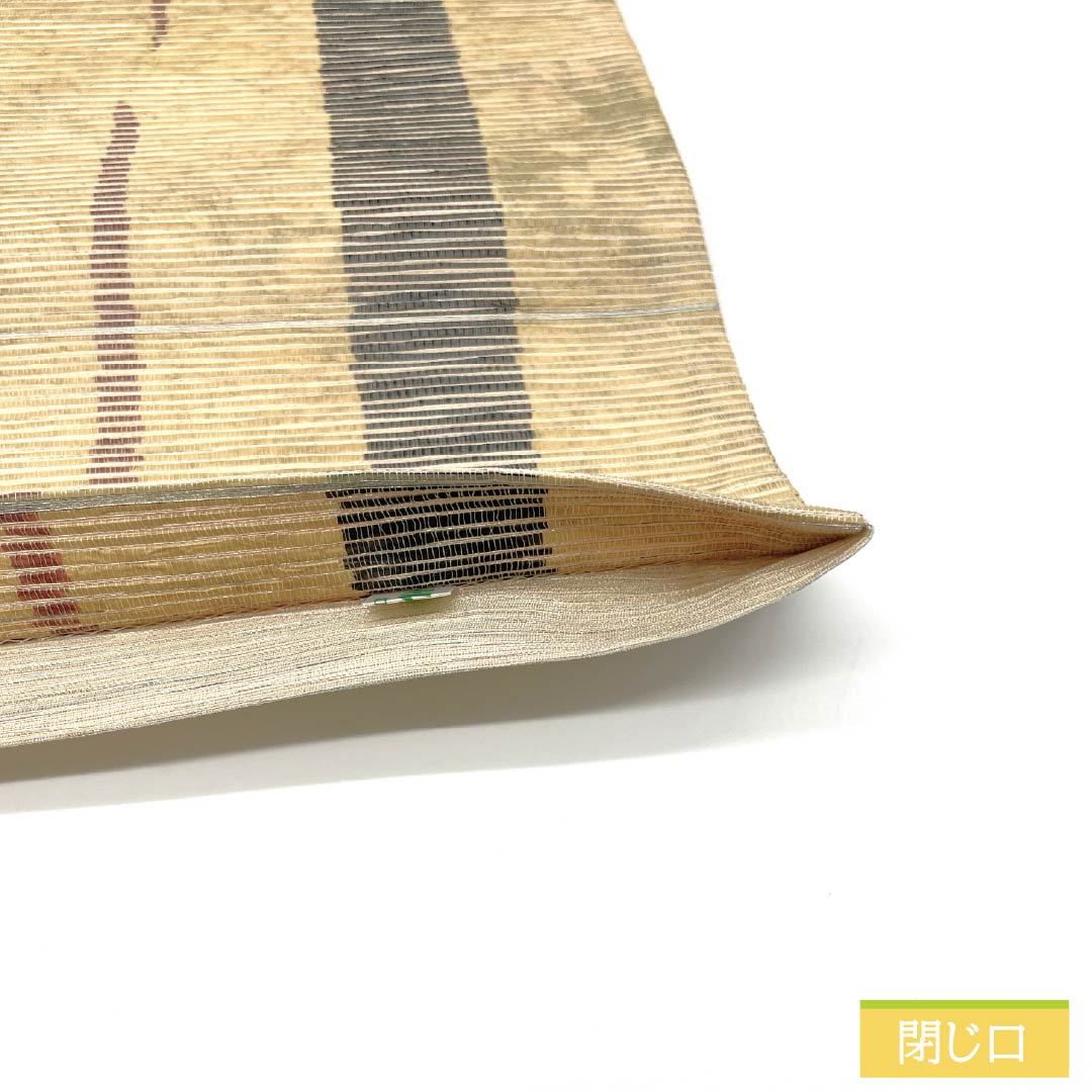 袋帯 正絹 東京白茶色（とうきょうしらちゃいろ） 引箔 手もみ引箔 ふくろう 帯丈456cm Sランク ポイント柄 カジュアル ベージュ系 1123012752425