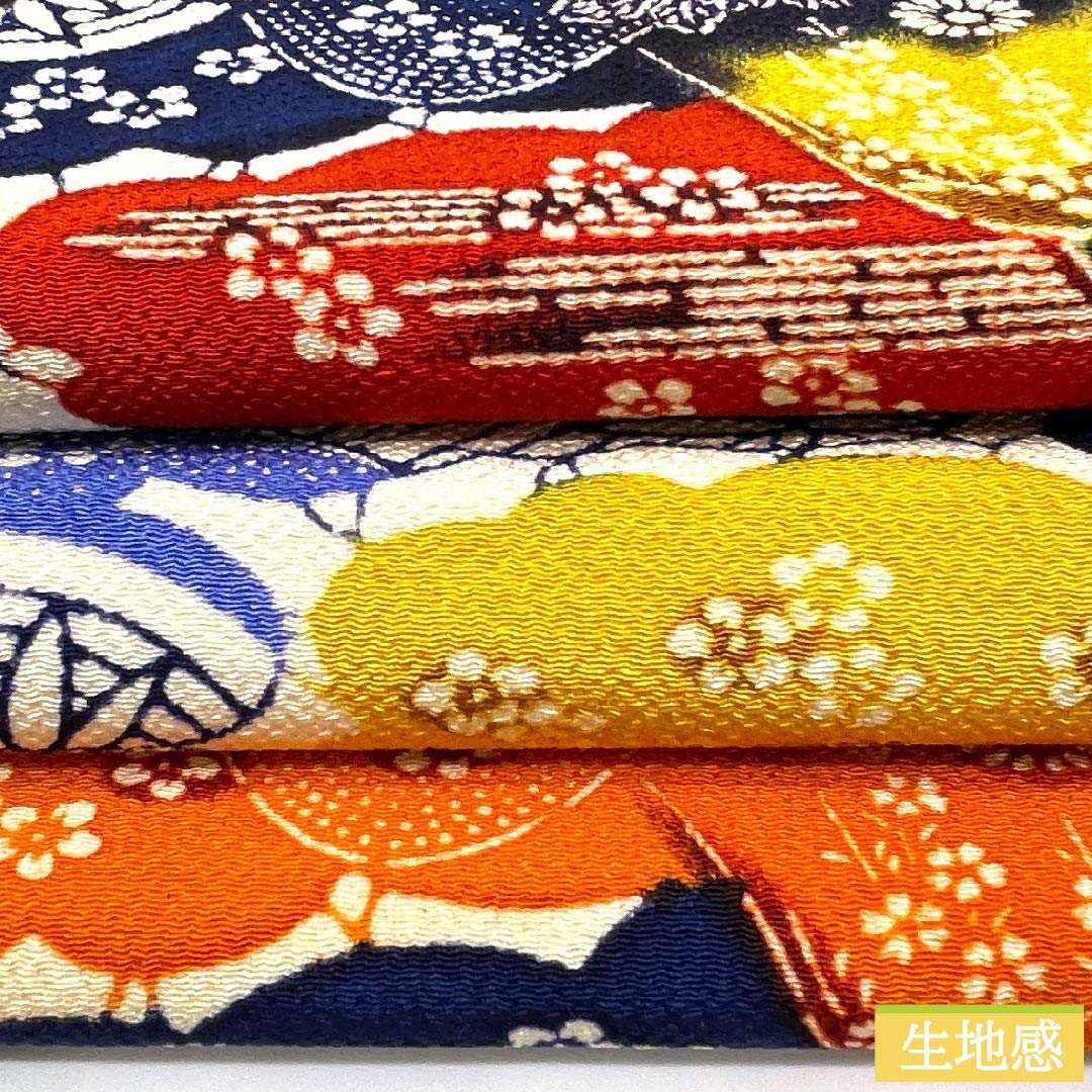 名古屋帯 鉄葡萄色 京紅型 古典柄 花 植物様 帯丈375cm 正絹 Sランク 六通 カジュアル 青系 1124005312317  名古屋仕立て