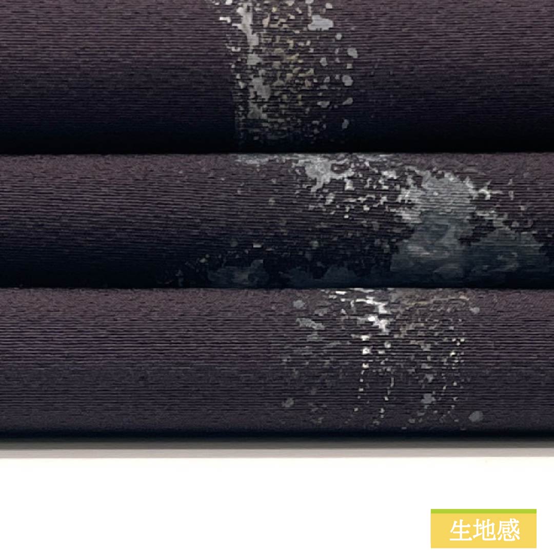 リサイクル着物】名古屋帯 正絹 Sランク 紫烏色色（しうしょくいろ