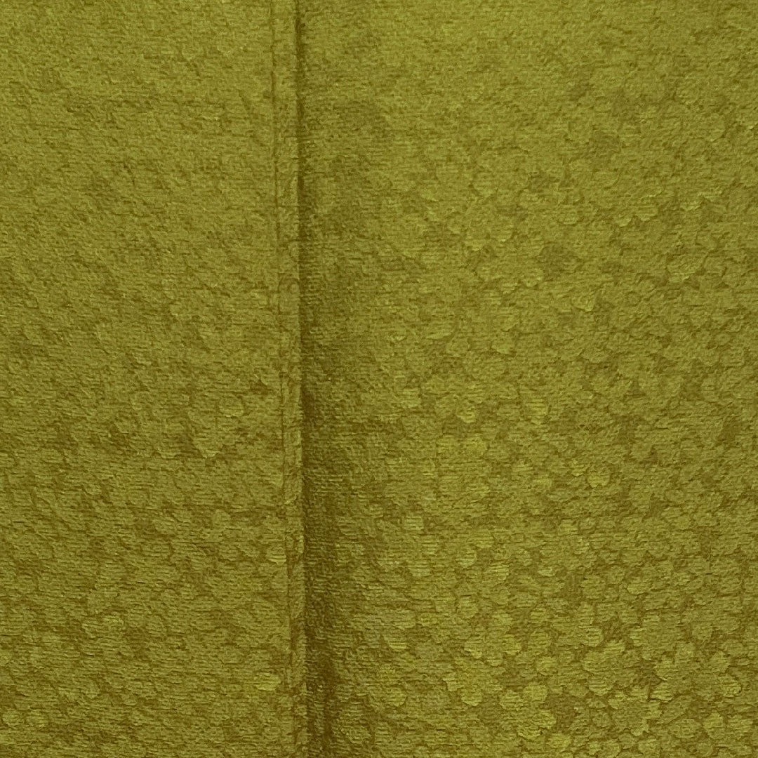 色無地 利休茶色 あたらし喜重郎 工房夢ひょうたん 黄櫨染 蛍  身丈157cm 裄丈66cm 袷  正絹 Sランク 緑系 1114000512319