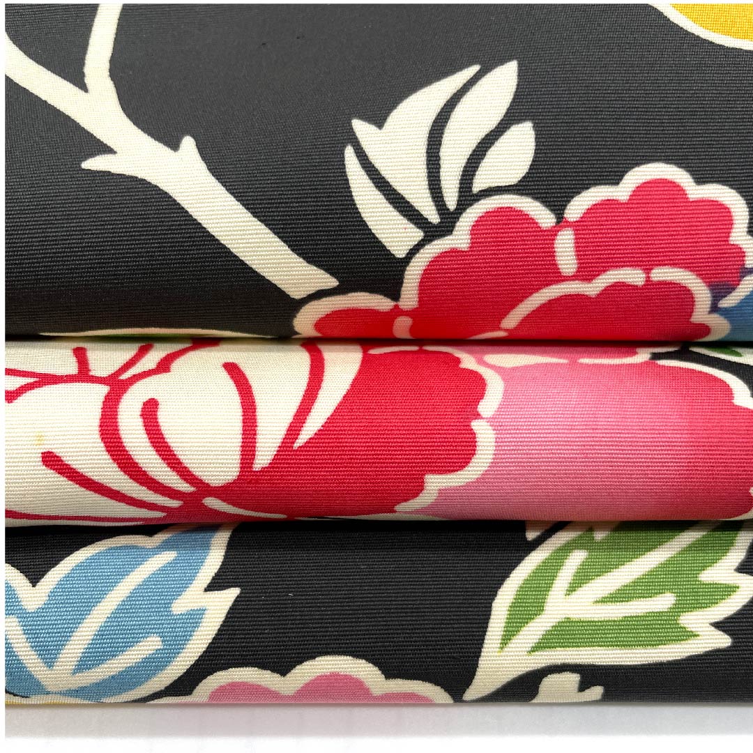 名古屋帯 黒色 型染 草花模様 帯丈370cm 正絹 優品  全通 カジュアル 黒系 1124004323310  名古屋仕立て