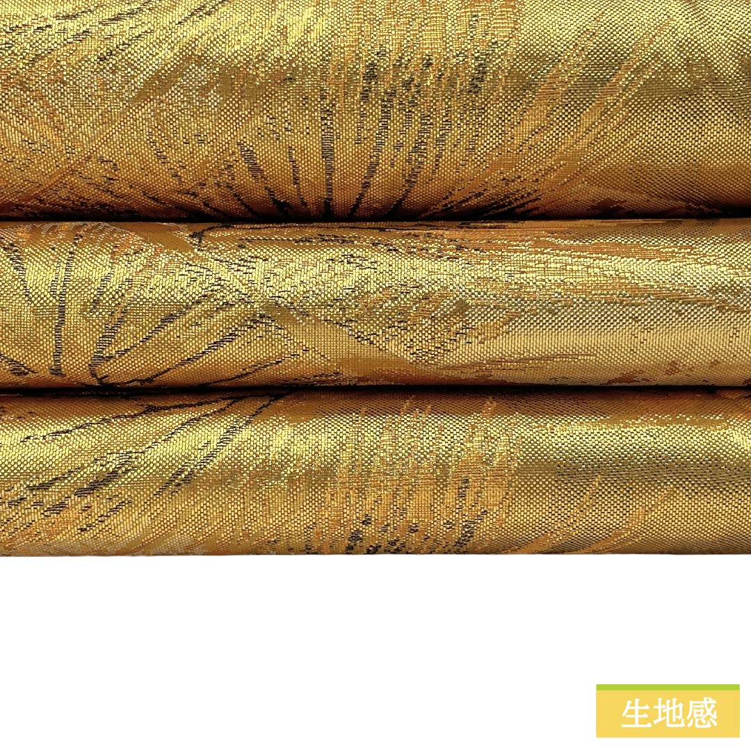 袋帯 正絹 Aランク 金色（きんいろ） 博多織 佐賀錦 留袖用 流水 帯丈432cm 六通 フォーマル 金系 1123018443321