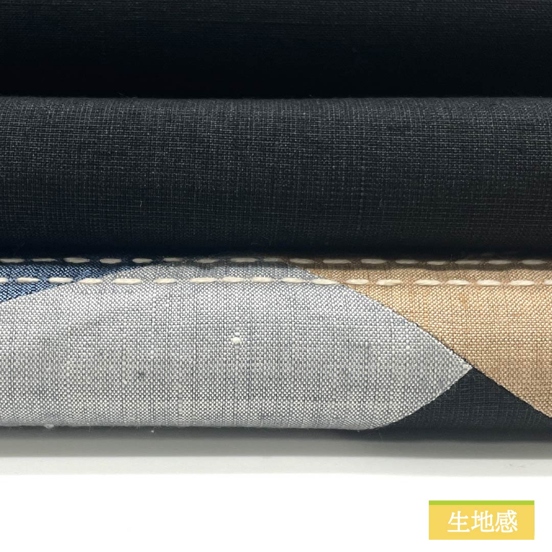 名古屋帯 パッチワーク 切嵌め 帯丈362cm 正絹 Sランク ポイント柄 カジュアル 黒系 1124006692310 開き仕立て