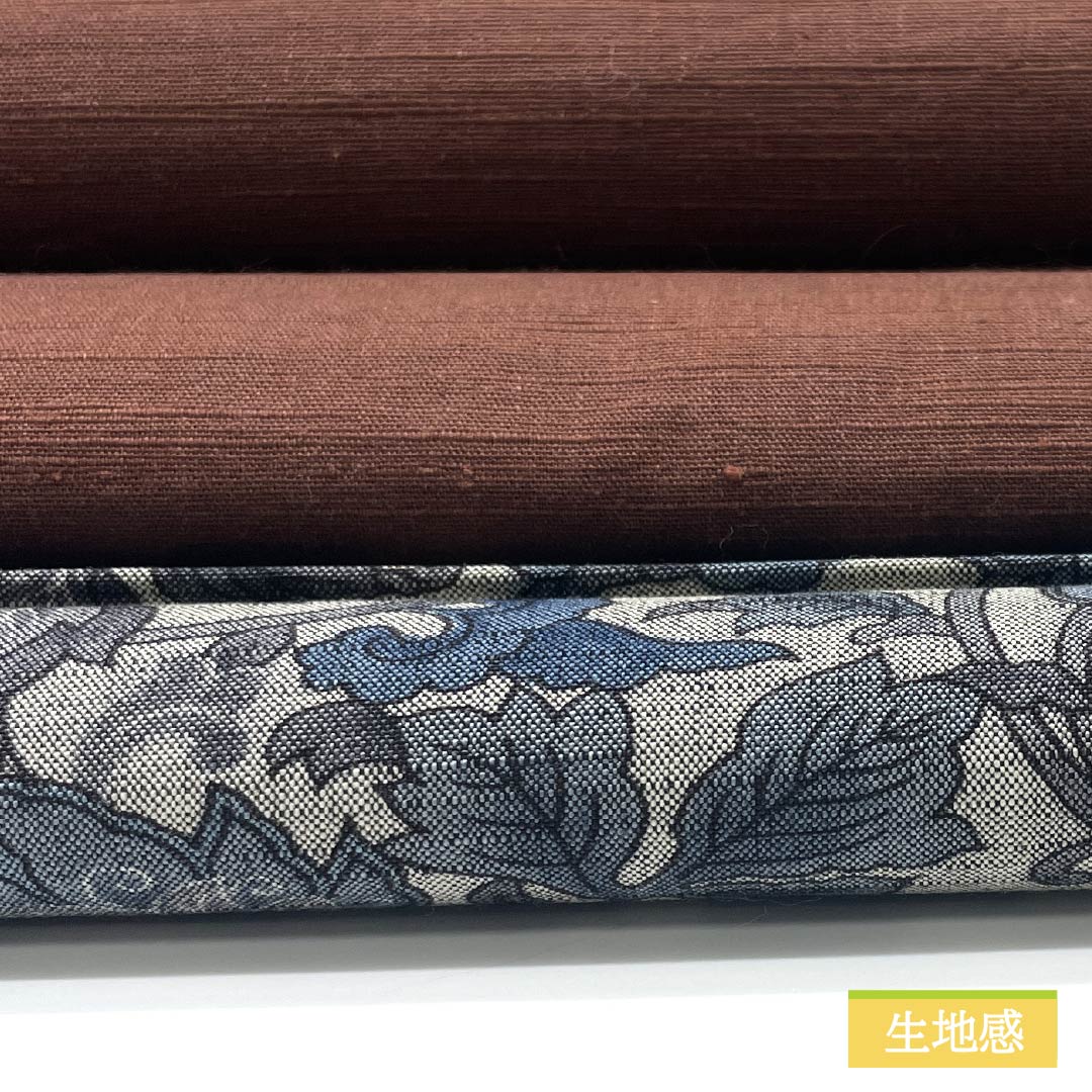 名古屋帯 焦色（こがれいろ） 紬地 京袋帯 切嵌め 帯丈342cm 正絹 Aランク ポイント柄 カジュアル 茶系 1124006633314 開き仕立て