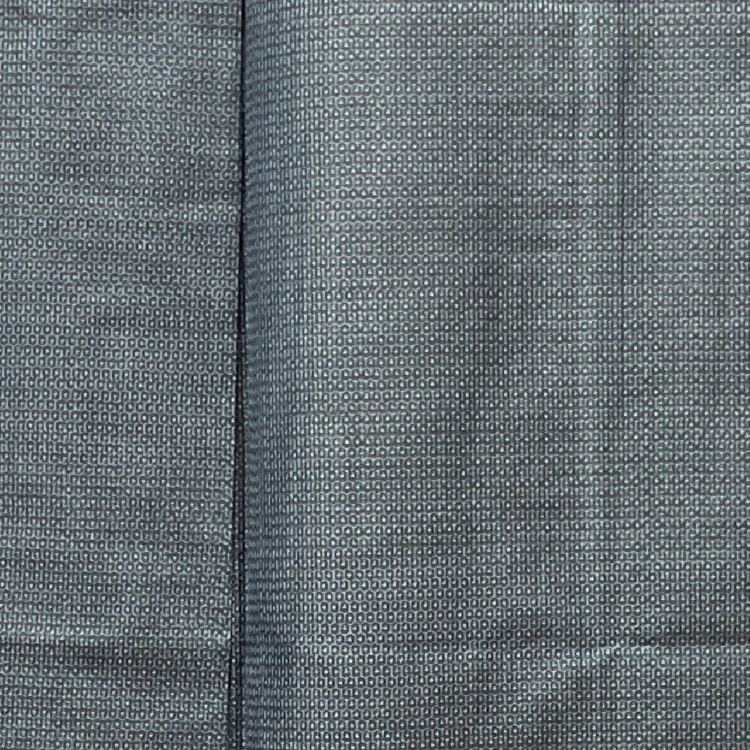 男物 身丈142.5cm 裄丈66.5cm 大島紬 アンサンブル 経緯絣 正絹 Sランク 袷 紺系 1119000482418