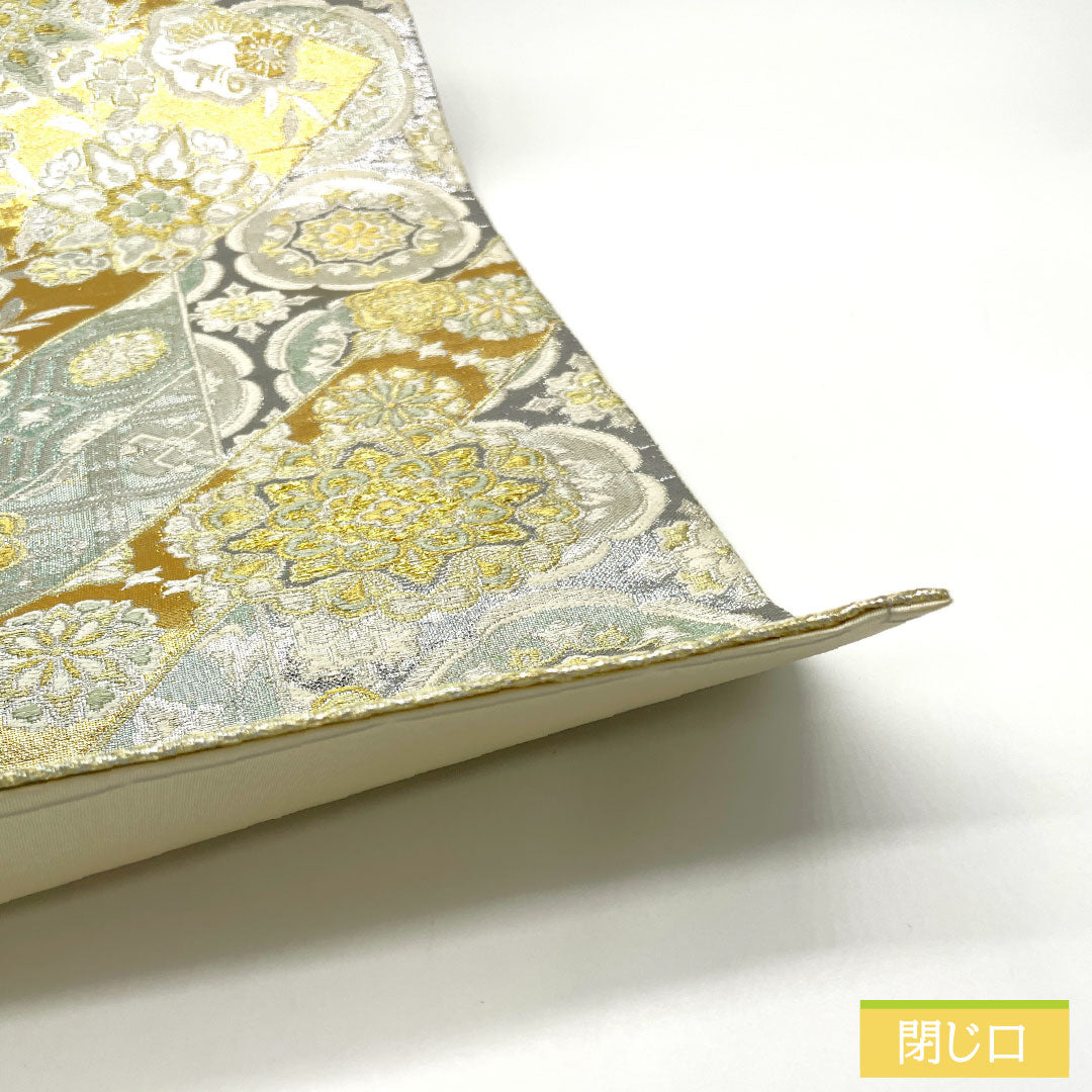 袋帯 正絹 Aランク 西陣織 吉祥文様 帯丈440cm 六通 フォーマル グラデーション系 1123016103399