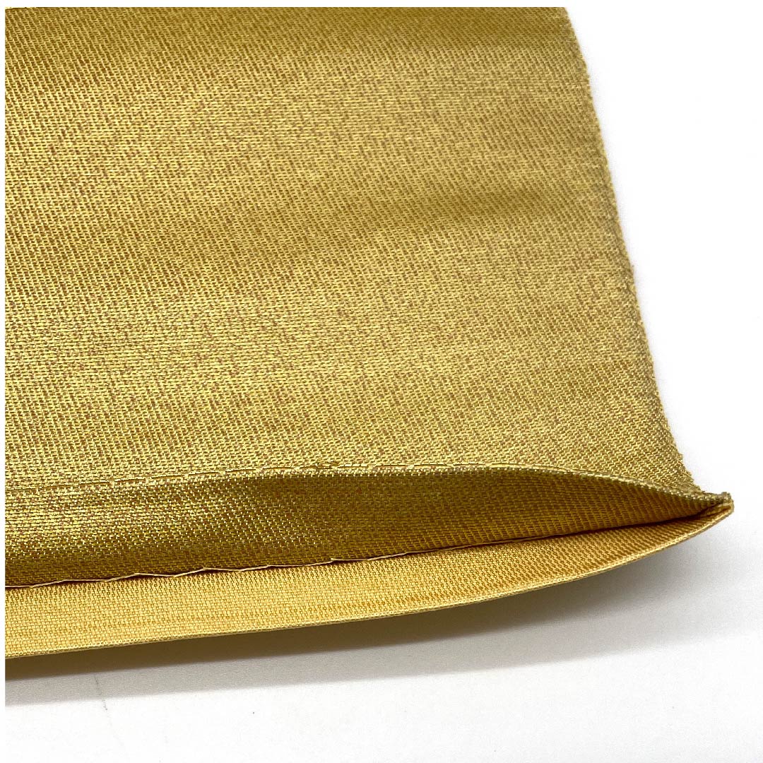 袋帯 麦藁色（むぎわらいろ） 本金摺箔二重織 留袖用 鴛鴦 帯丈432cm 正絹 Aランク 六通 フォーマル 金系 1123004753321