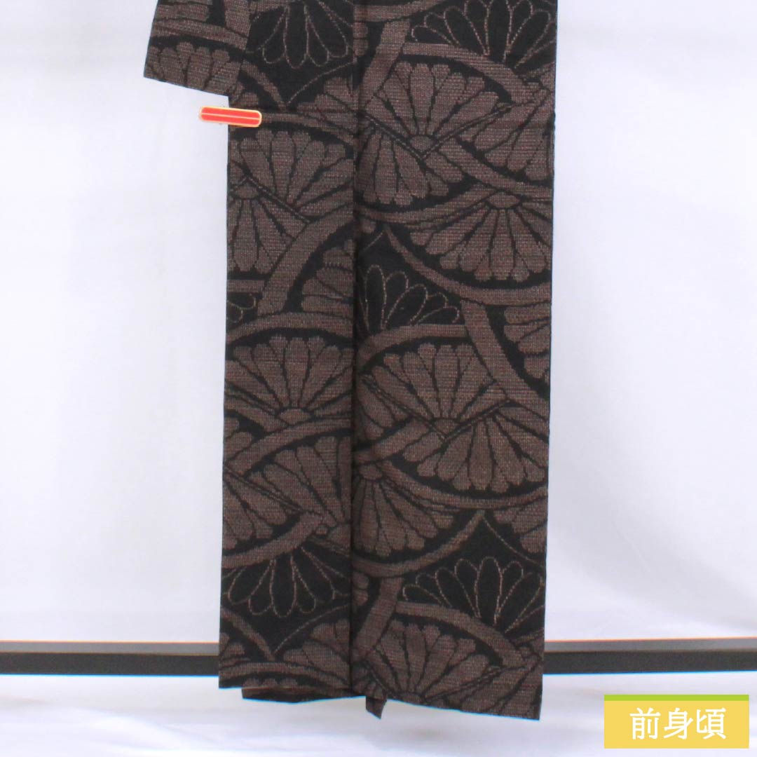 リサイクル着物】紬 正絹 Aランク 身丈159cm 裄丈64.5cm 結城紬 100