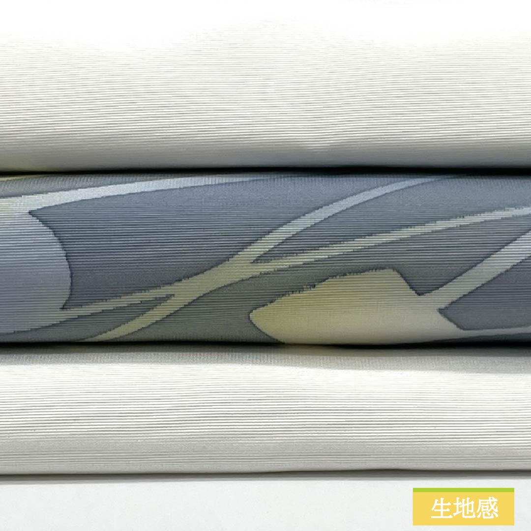 名古屋帯 ポリエステル Sランク 抽象模様 染め帯 帯丈367cm ポイント柄 カジュアル 白系 1124010832311 名古屋仕立て