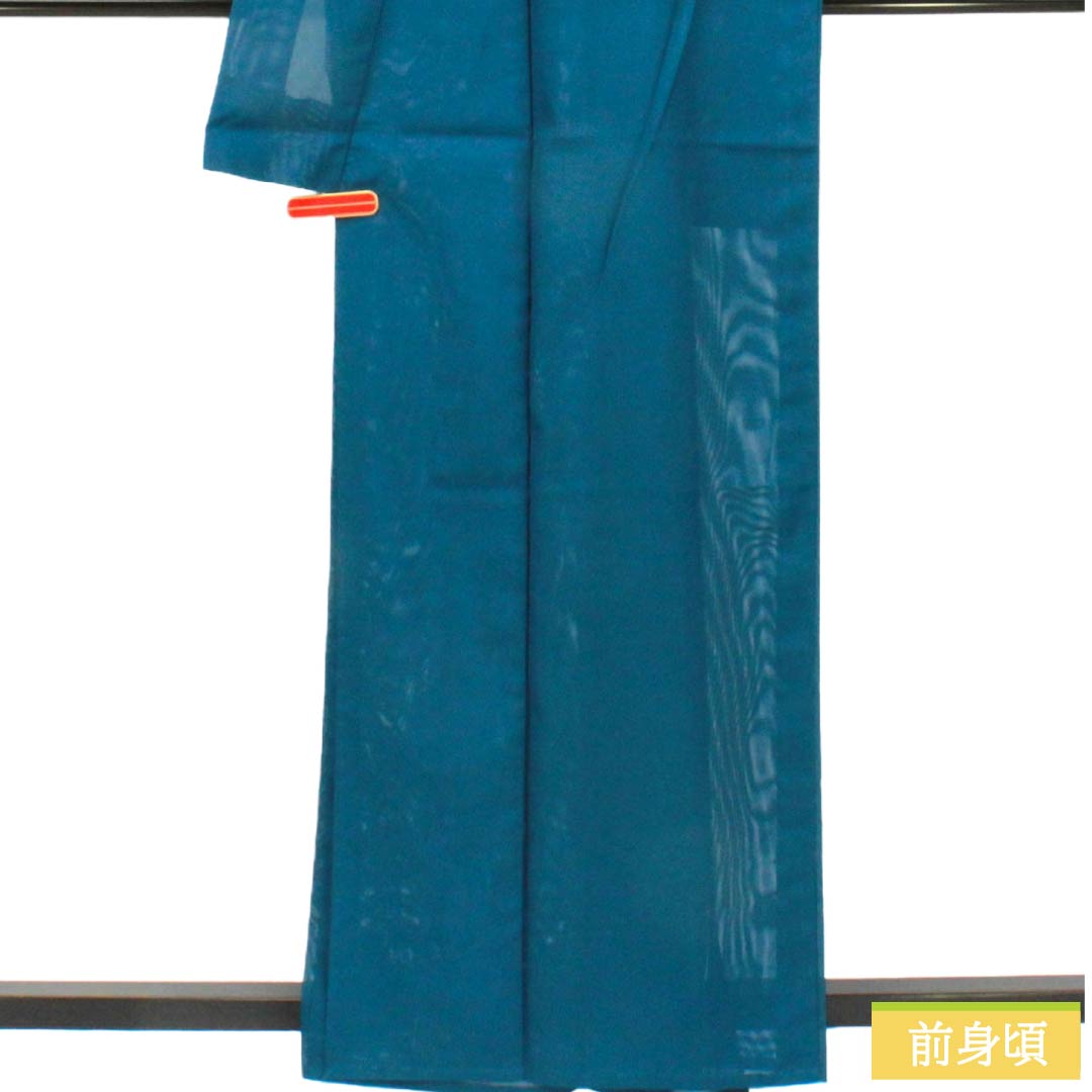 リサイクル着物】夏物 ポリエステル 色無地 Aランク 身丈161.5cm 裄丈