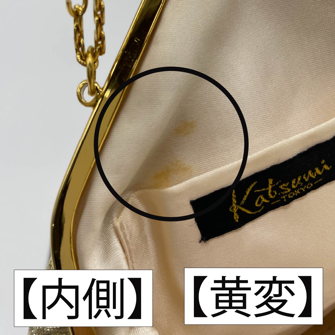 パーティバッグ セミフォーマル 金色（きんいろ） スパンコール シェル型 Katsumi-Tokyo- 金系 Sランク 113900044221