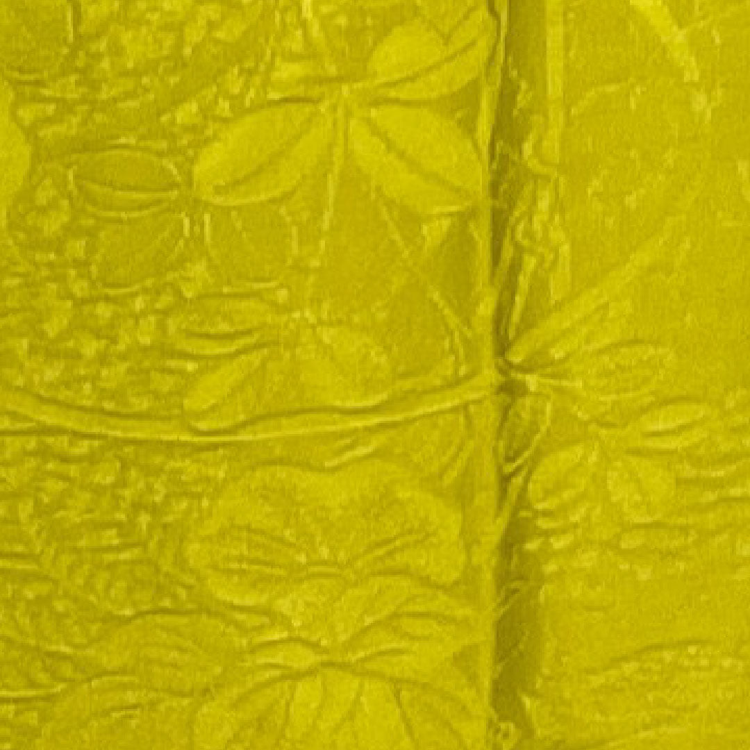 長襦袢 正絹 身丈115.5cm 裄丈66cm 単衣  朽葉色 振袖用 草花模様  Sランク 緑系 1129000302119