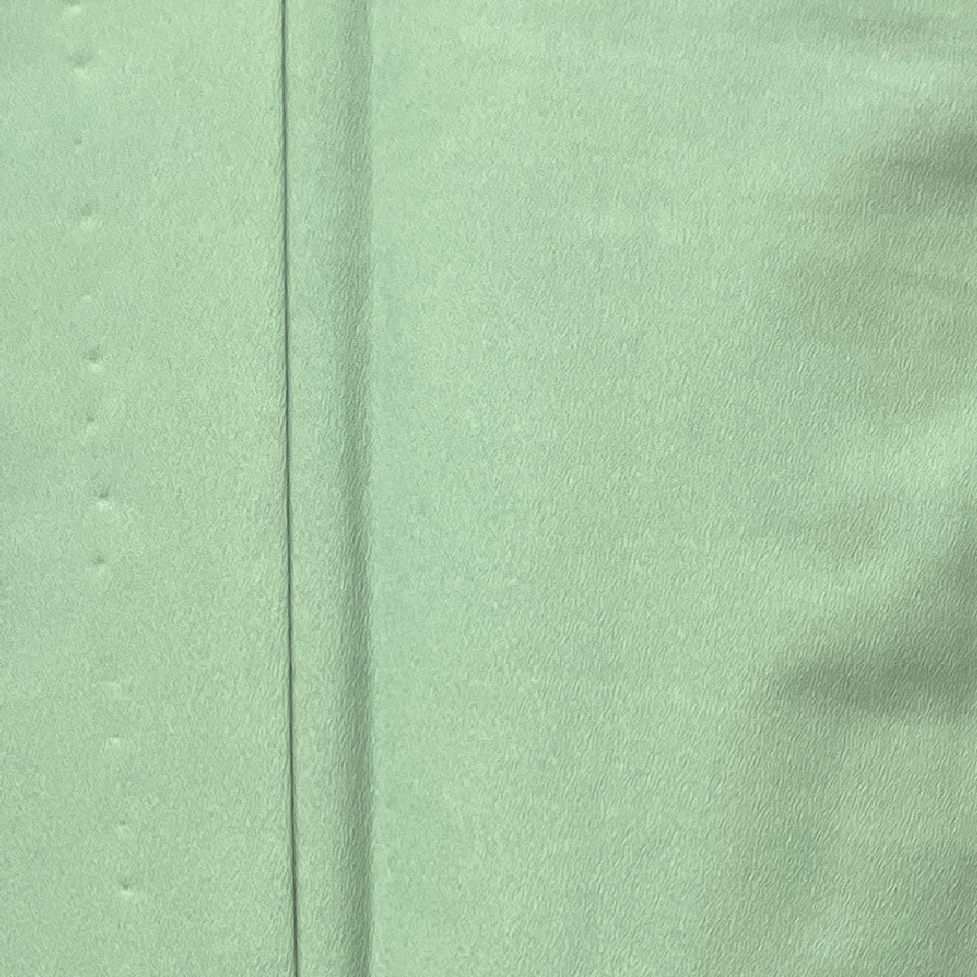 Plain color polyester rust celadon color washable kimono plain pattern assembled lattice length 166cm sleeve length 68cm lined A rank green 1114000773519