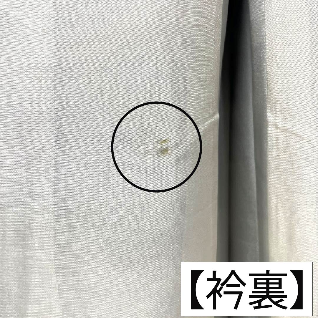 小紋 正絹 Aランク 身丈164cm 裄丈66cm 袷 紺藤色（こんふじいろ） 型染 葵 鶴 紫系 1115008273420