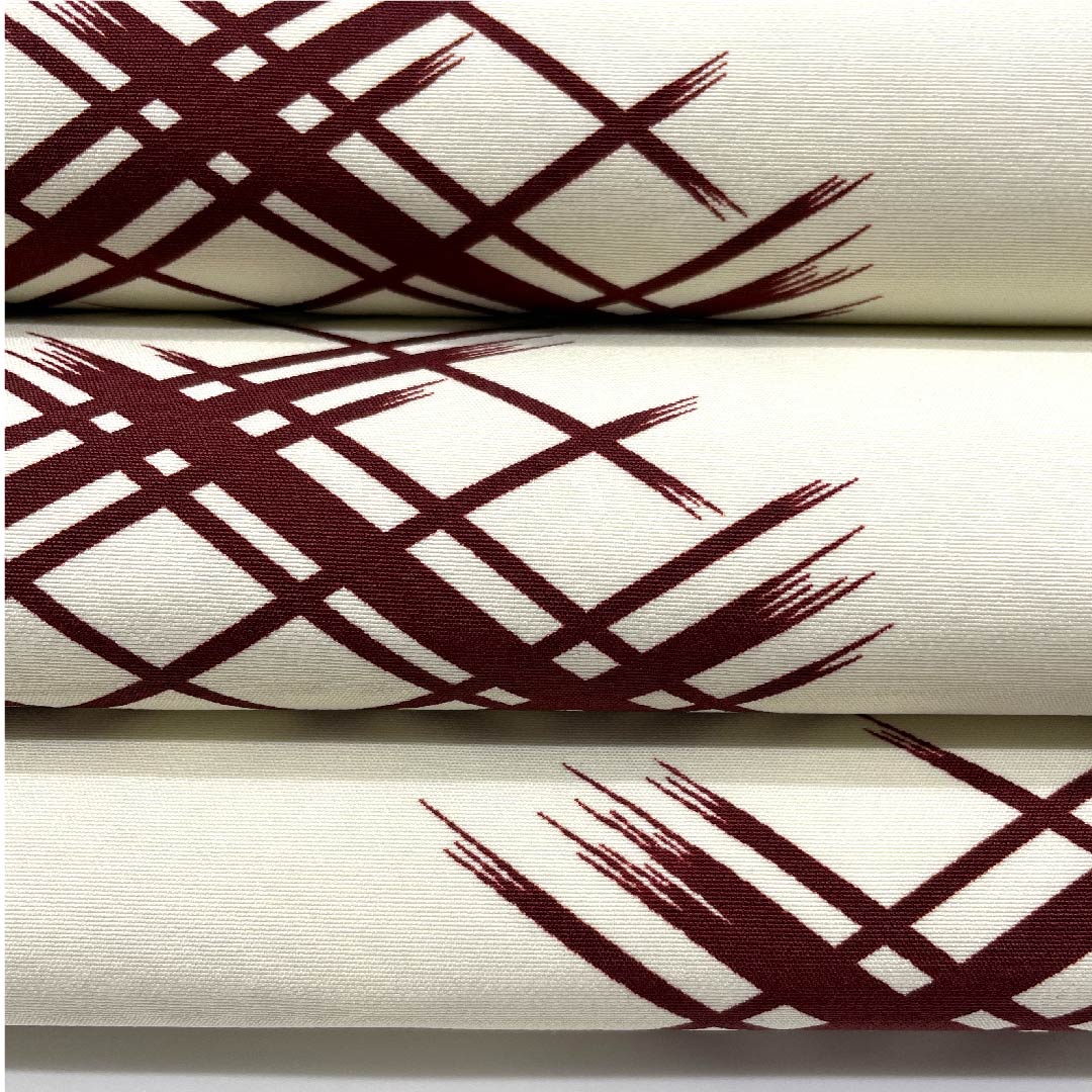 袋帯 白百合色（しらゆりいろ） 井筒割菱文様 帯丈446cm ポリエステル Aランク 全通 カジュアル クリーム系 1123007083315