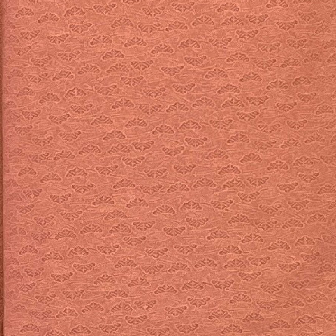 小紋 身丈157cm 裄丈63cm 袷  江戸小紋 松柄 草木染  正絹 Aランク ピンク系 1115000683313