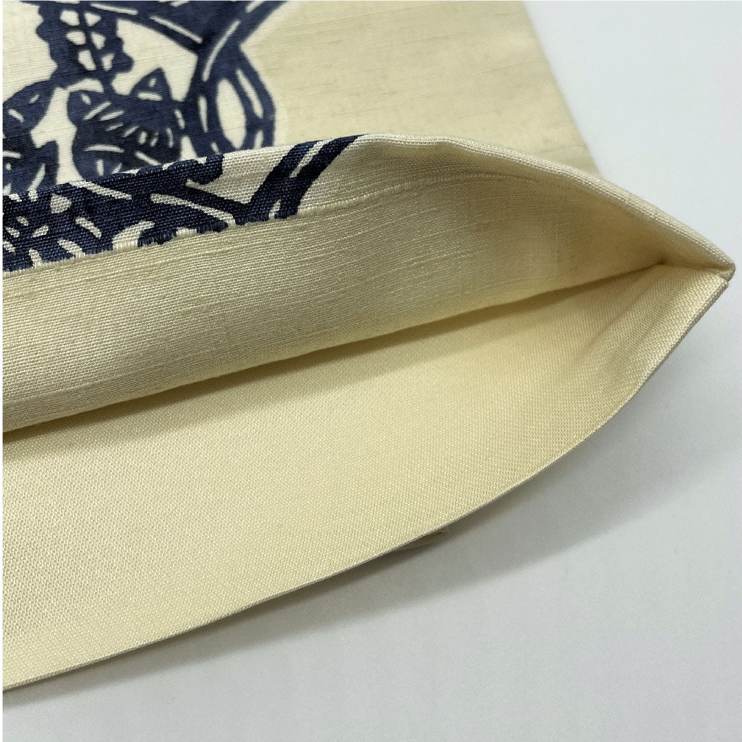 袋帯 灰梅色（はいうめいろ） 立湧 扇 桜 帯丈424cm 正絹 Aランク 六通 カジュアル クリーム系 1123005113315