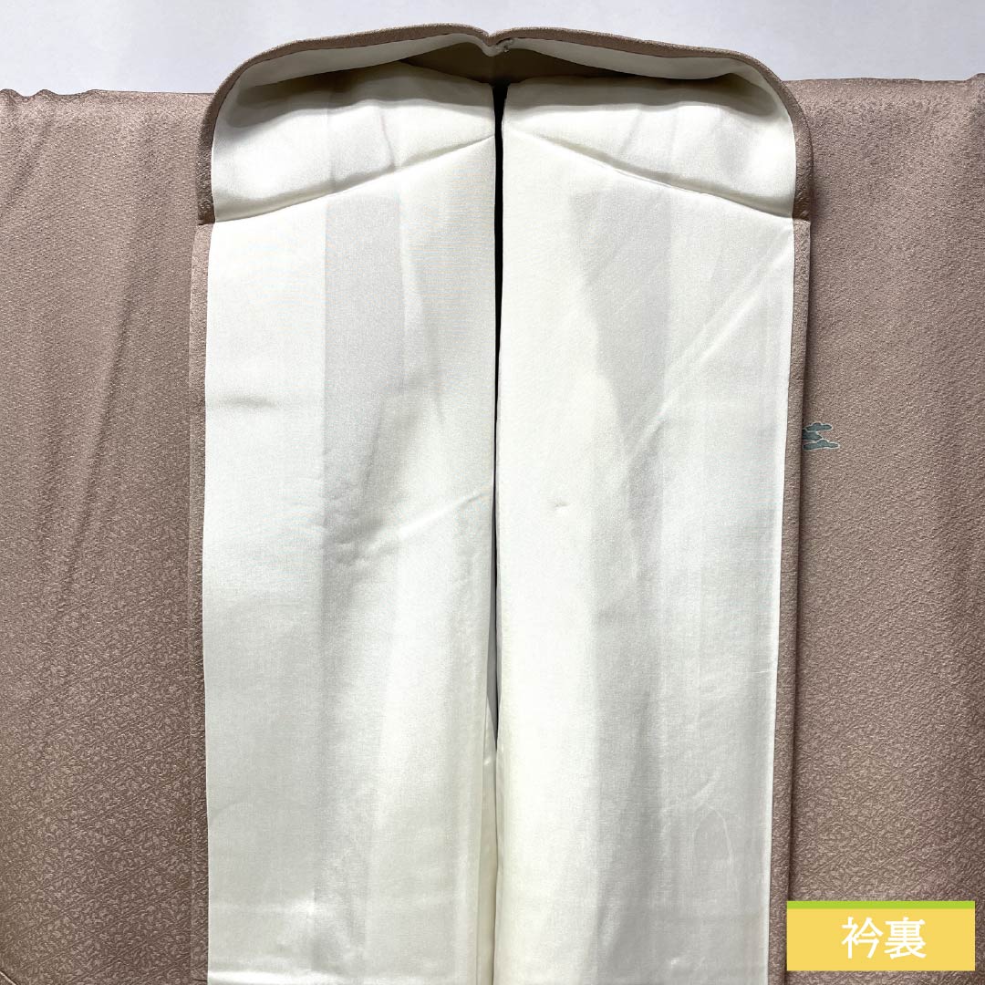 Visiting Kimono, Pure Silk, S Rank, Lined, Length 155.5cm, Sleeve Length 64.5cm, Naniwa Nezuiro (Naniwa Nezu-iro) Design, Kyoto Yuzen, Tsukesage, Child Design, Flowing Water Design, with Basting Thread, Pink, Product Number: 1112006612313