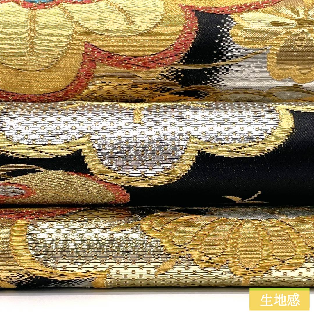 リサイクル着物】袋帯 正絹 Sランク 振袖用 松島織物 桜 帯丈