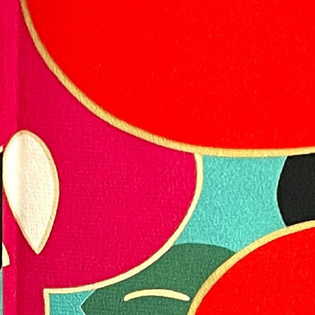 Long-sleeved kimono, length 171cm, sleeve length 67cm, lined, floral greenish blue, washable kimono, Tachibana, poly, S rank, blue, 1113001002617