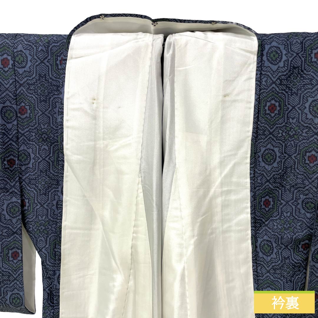 「縁」150ｃｍ～156ｃｍ 無地 白山紬 紬着尺 正絹 Ｂ８５７ リサイクル着物】紬 正絹 Sランク 身丈158.5cm 裄丈64.5cm 朧花色