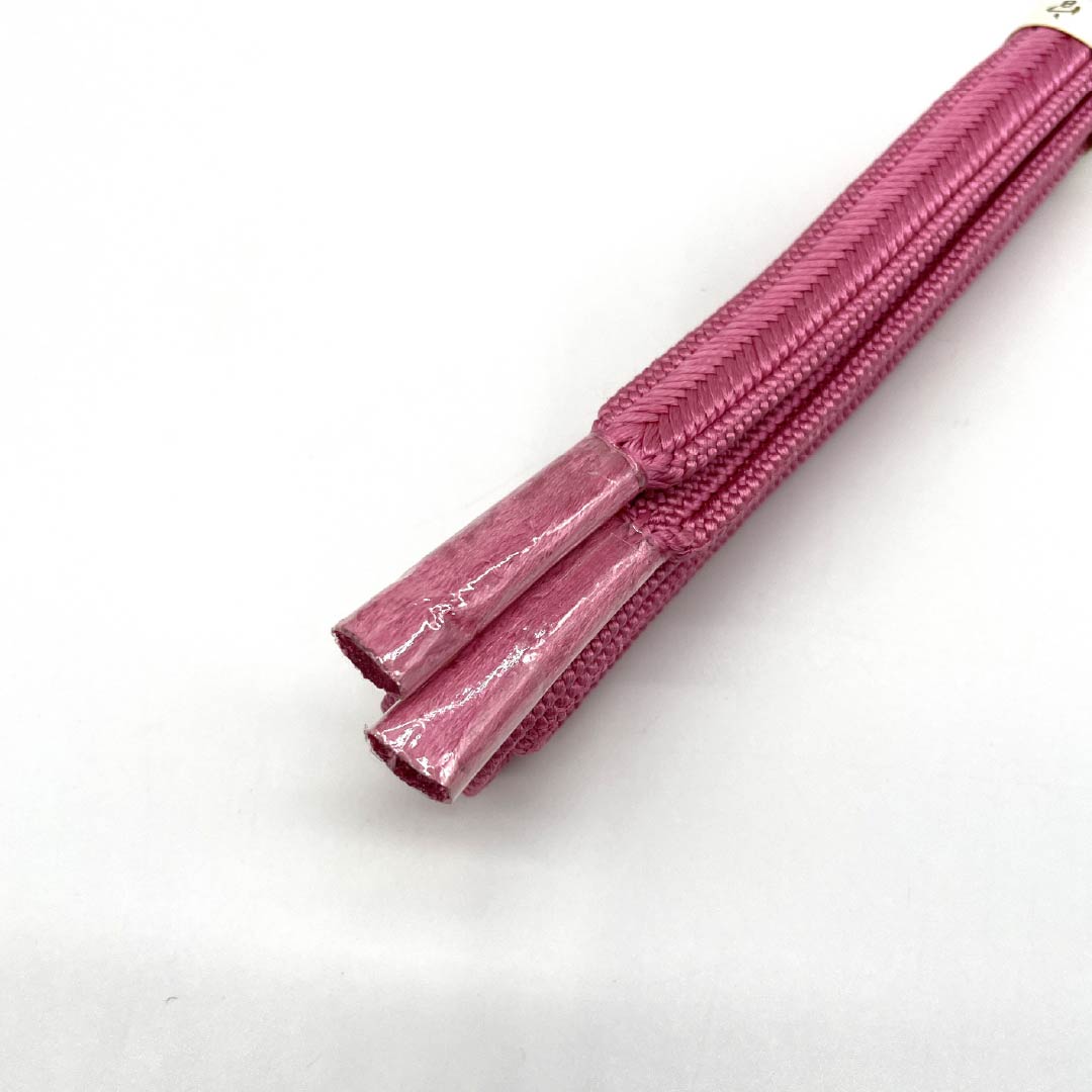 （新古品） 帯締め・帯揚げセット 正絹 NEWランク 紅鶸色（べにひわいろ） 浅紅色（あさべにいろ） ぼかし 長さ約164cm 幅約1.6cm カジュアル ピンク系 1141000231313