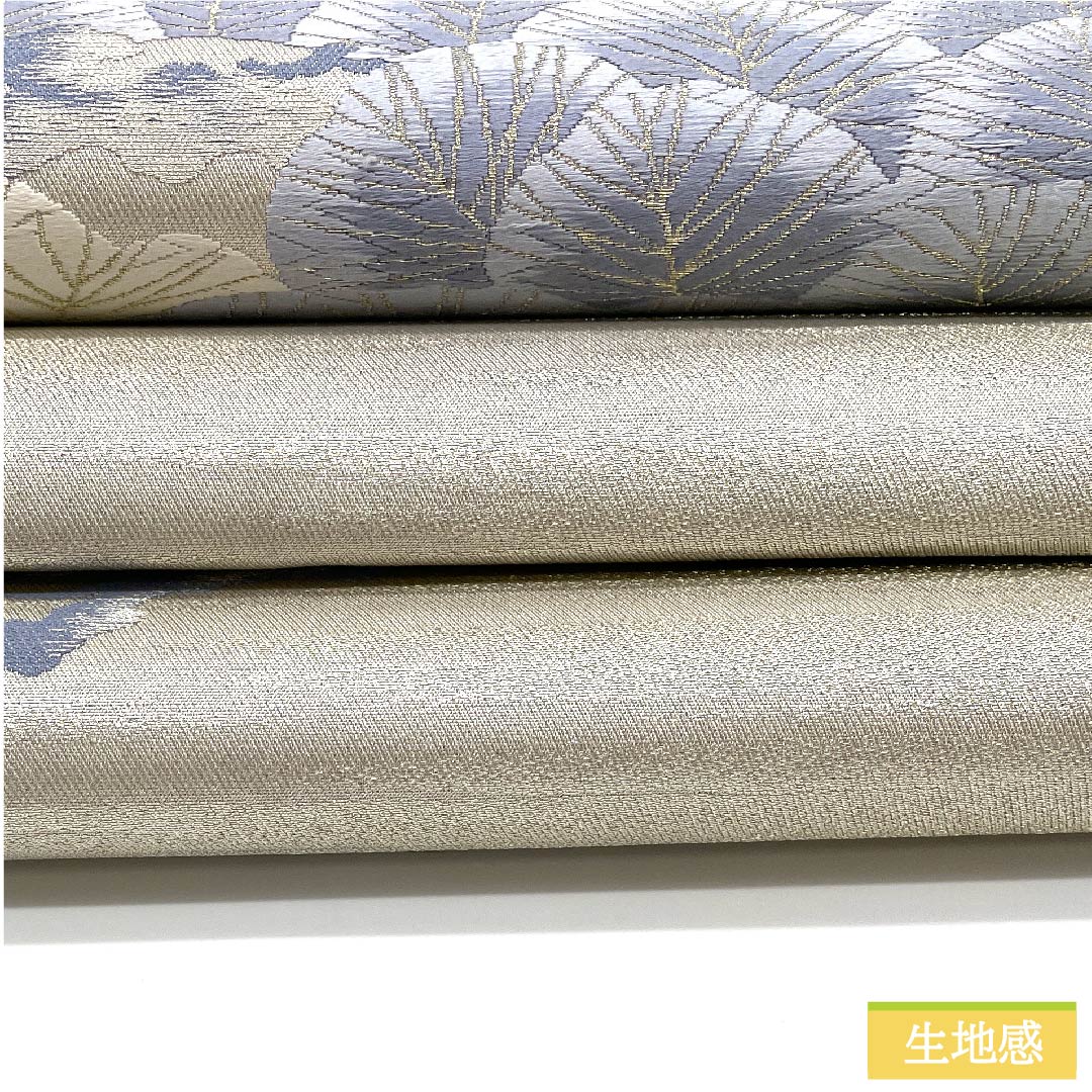 袋帯 正絹 銀色（ぎんいろ） 松 横段 帯丈430cm Aランク 六通 フォーマル 銀系 1123011773322