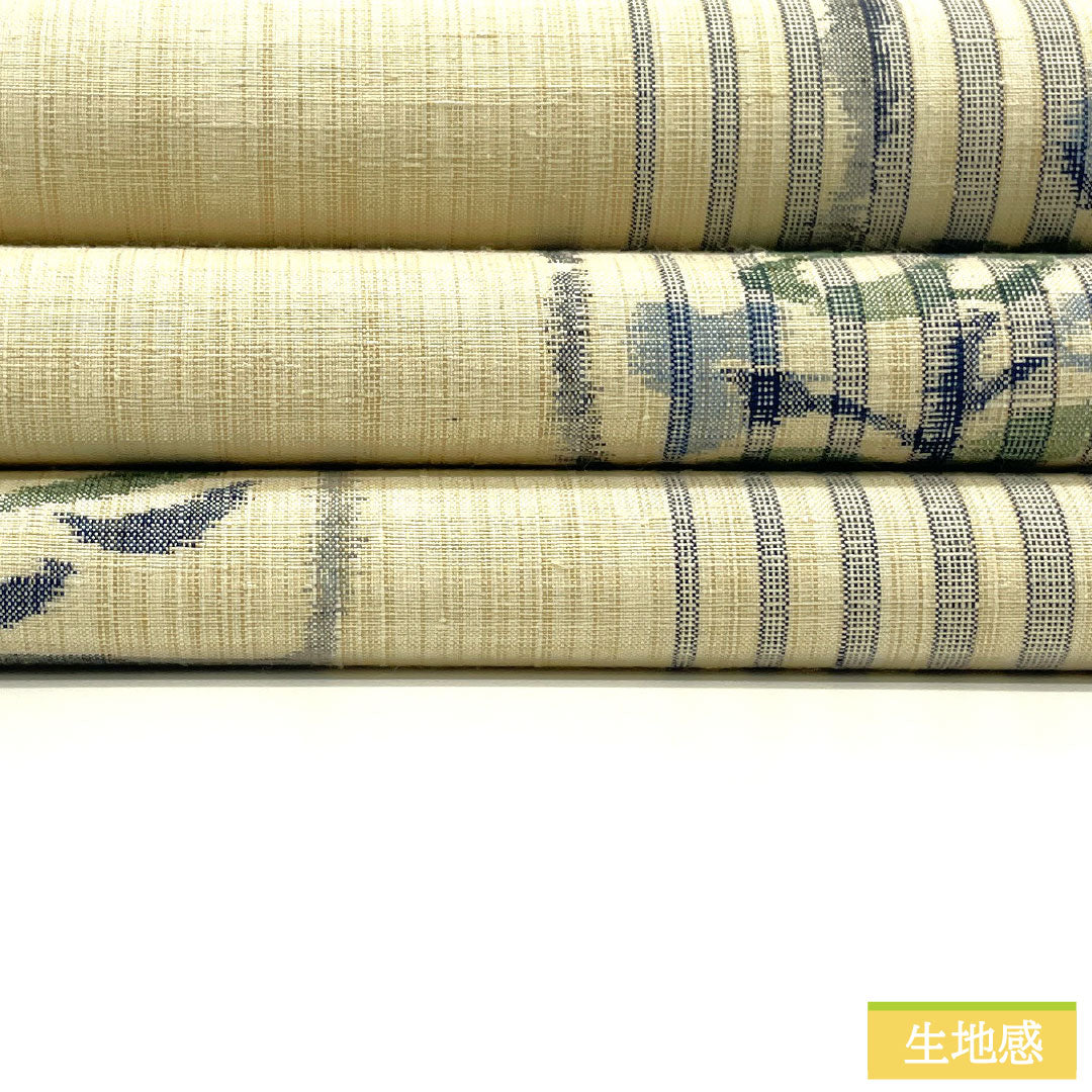 リサイクル着物】袋帯 正絹 Sランク 抽象花 紬地 帯丈442cm 全通