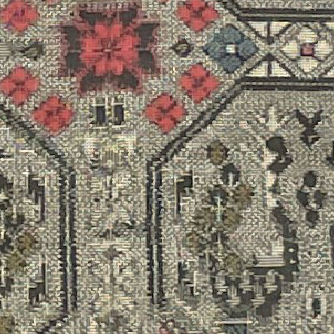 村山大島 身丈155.5cm 裄丈60cm 灰黄緑色 幾何学模様 正絹 Sランク 袷 グレー系 1116001752322