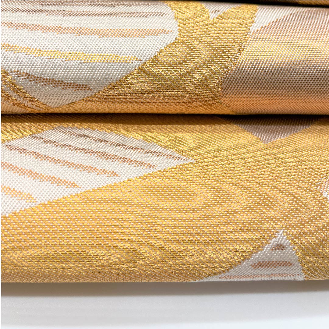 袋帯 金色 琳派鶴 流水 引箔 帯丈442cm 正絹 Aランク 全通 フォーマル 金系 1123005333321