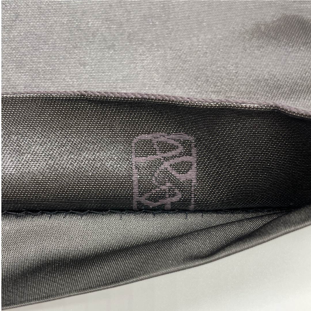 Fukuro Obi (black-gray obi) with abstract patterns, Kano Yuki, obi length 436cm, pure silk, S rank, point pattern, semi-formal, black, 1123008872310