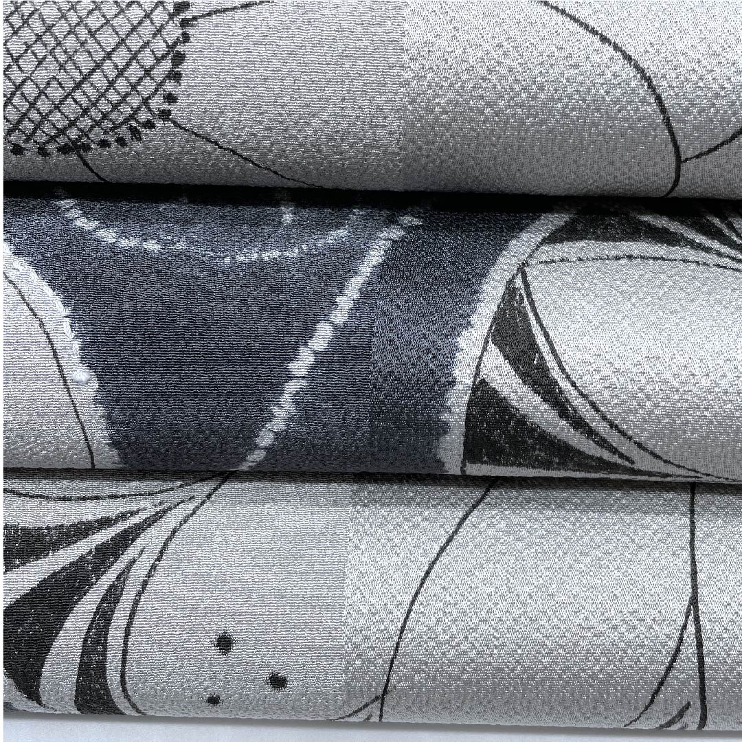 袋帯 紺鼠色（こんねずいろ） 辻ヶ花 帯丈420cm 正絹 Sランク 全通 カジュアル グレー系 1123008692322