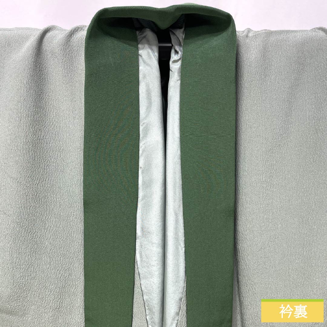 Men's Nagajuban (long under-kimono), Pure Silk, Grade A, Length 133cm, Sleeve Length 66cm, Chigusa Nezuiro (Chigusa Gray), Daimyo Procession, Mount Fuji Design, Single-Layer, Gray, Item Number 1140000603322