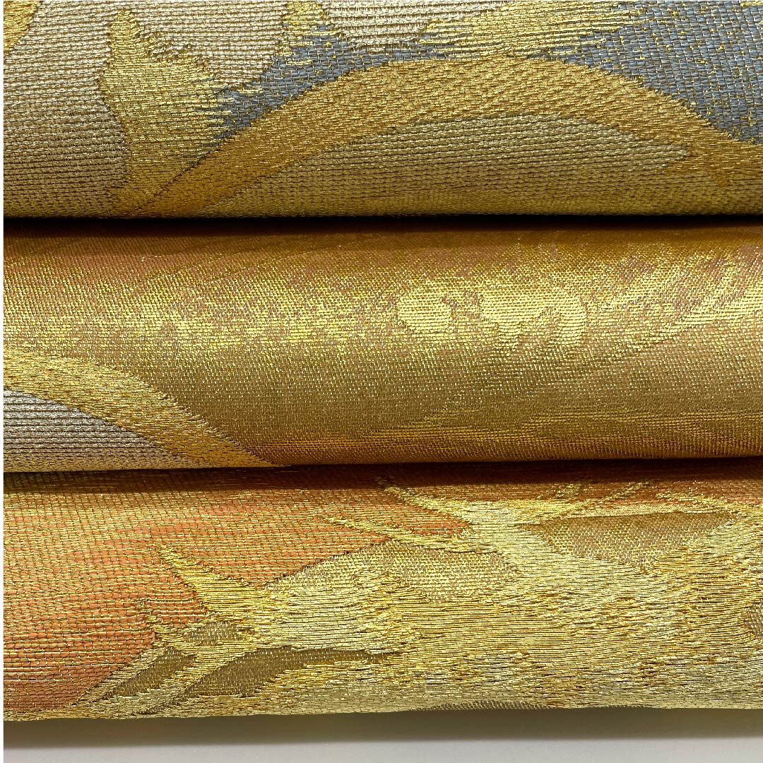 袋帯 金色 松 帯丈436cm 正絹 Sランク 六通 フォーマル 金系 1123006612321