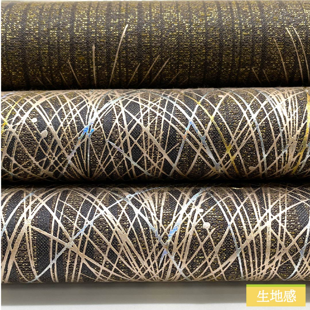 袋帯 正絹 鉛色（なまりいろ） 抽象模様 リバーシブル 帯丈451cm Sランク 六通 フォーマル グレー系 1123011292422