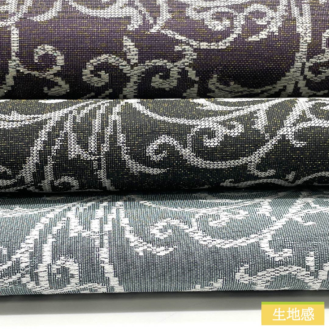 袋帯 正絹 横段 花唐草 帯丈492cm Sランク 全通 カジュアル グラデーション系 1123012572499