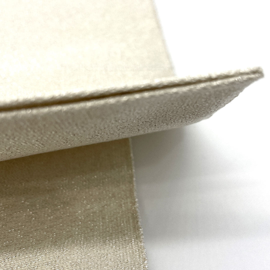 袋帯 砂子綴れ 霞に遠山模様 帯丈424cm 正絹 Sランク ポイント柄 フォーマル 銀系 1123004212322