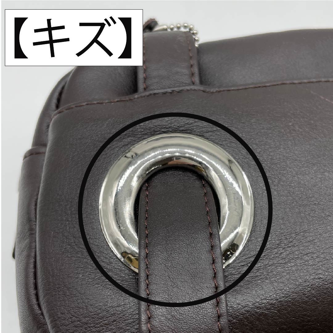 （新古品） 洋装バッグ 牛革 Aランク 新古品 牛革 ２WAY 茶系 119700012314