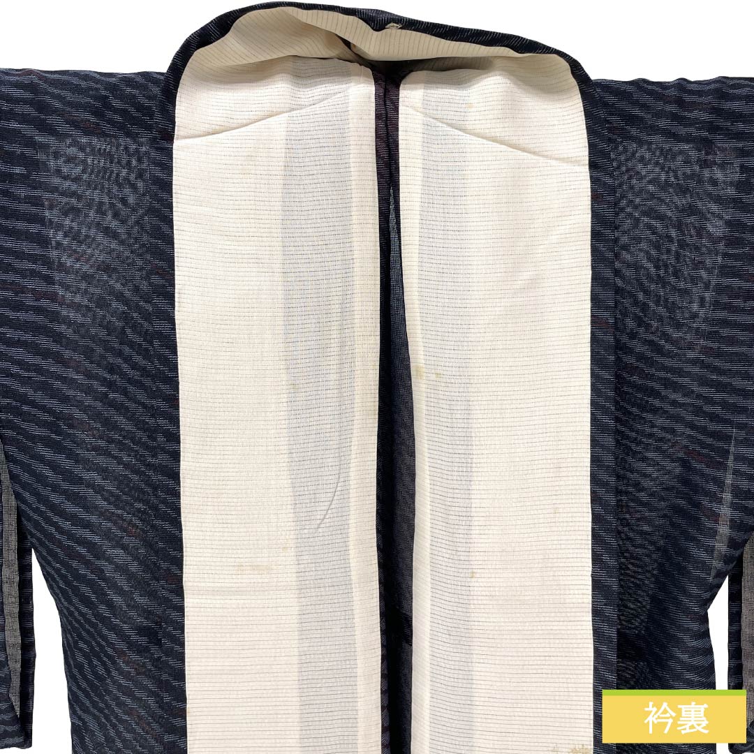 リサイクル着物】夏物 正絹 紬 Aランク 身丈156cm 裄丈67cm 抽象模様